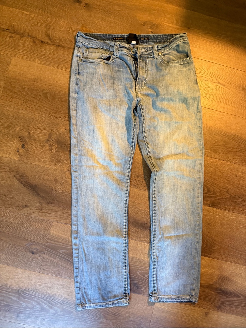 Helix Light Blue Slim Straight Jeans